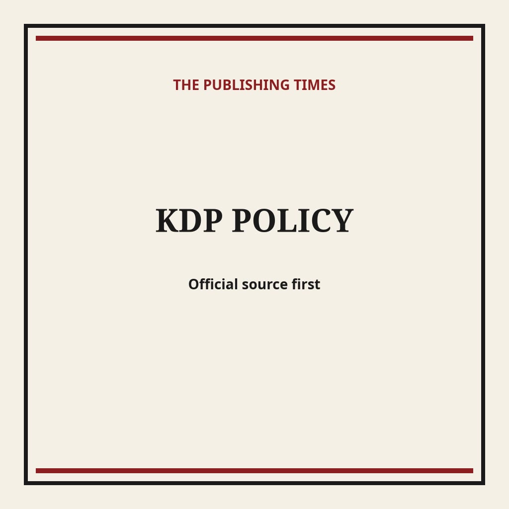 Where Authors Get Amazon KDP Policy News