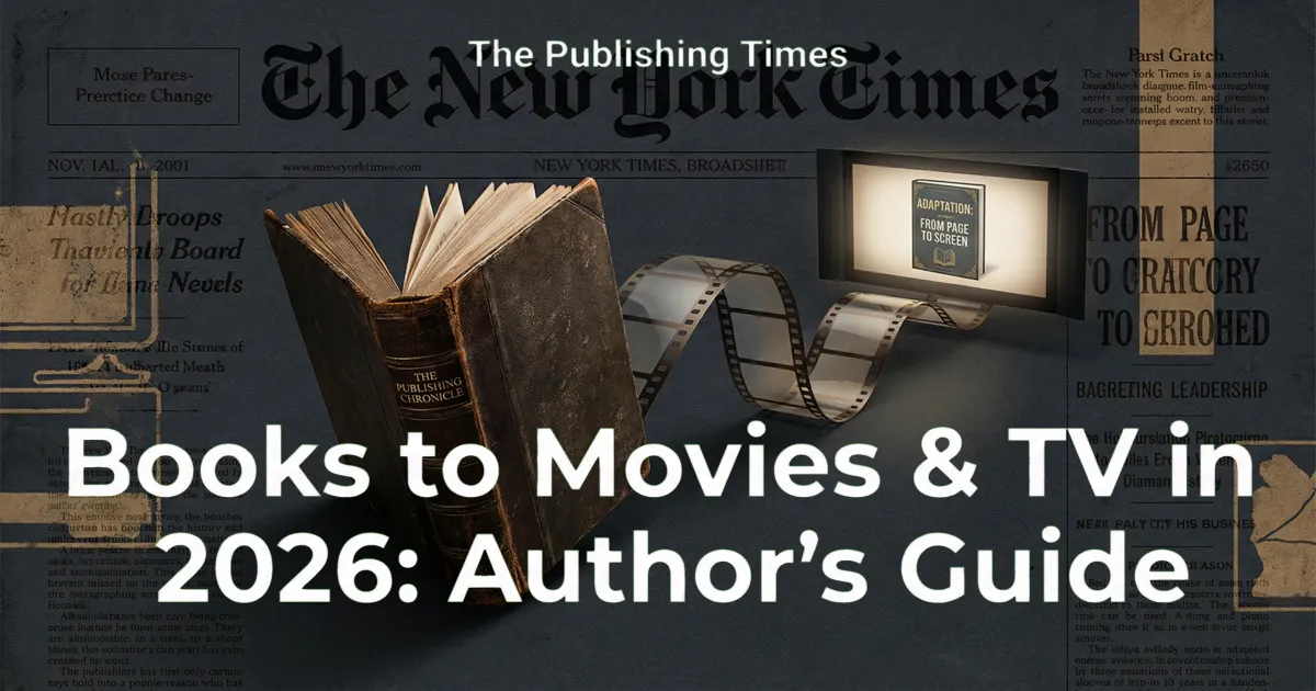 Books Being Adapted Into Movies and TV Shows in 2026: The Complete Guide for Authors