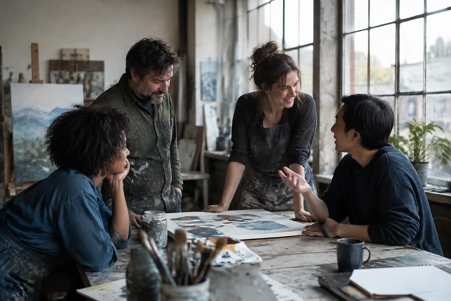 The Canvas We Share by Bradley Randolph Carter: Four Art-School Friends, Twenty Years Later
