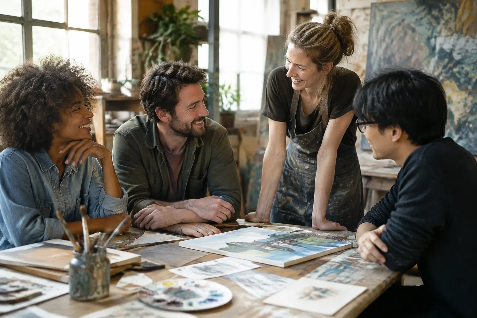 The Canvas We Share by Bradley Randolph Carter: Four Art-School Friends, Twenty Years Later