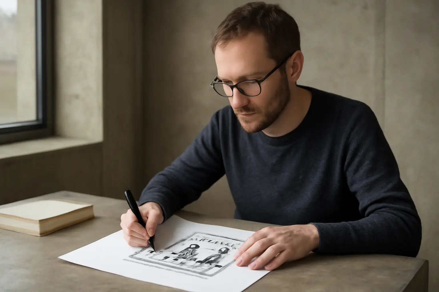 Tom Gauld on the author simulator – cartoon