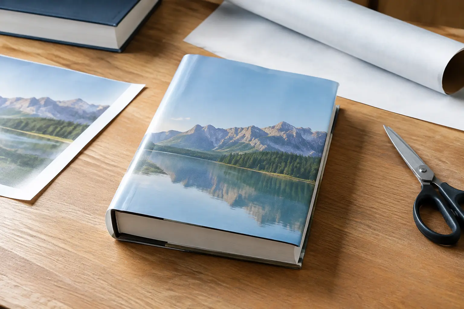 Can you print a hardcover book with a dust jacket?